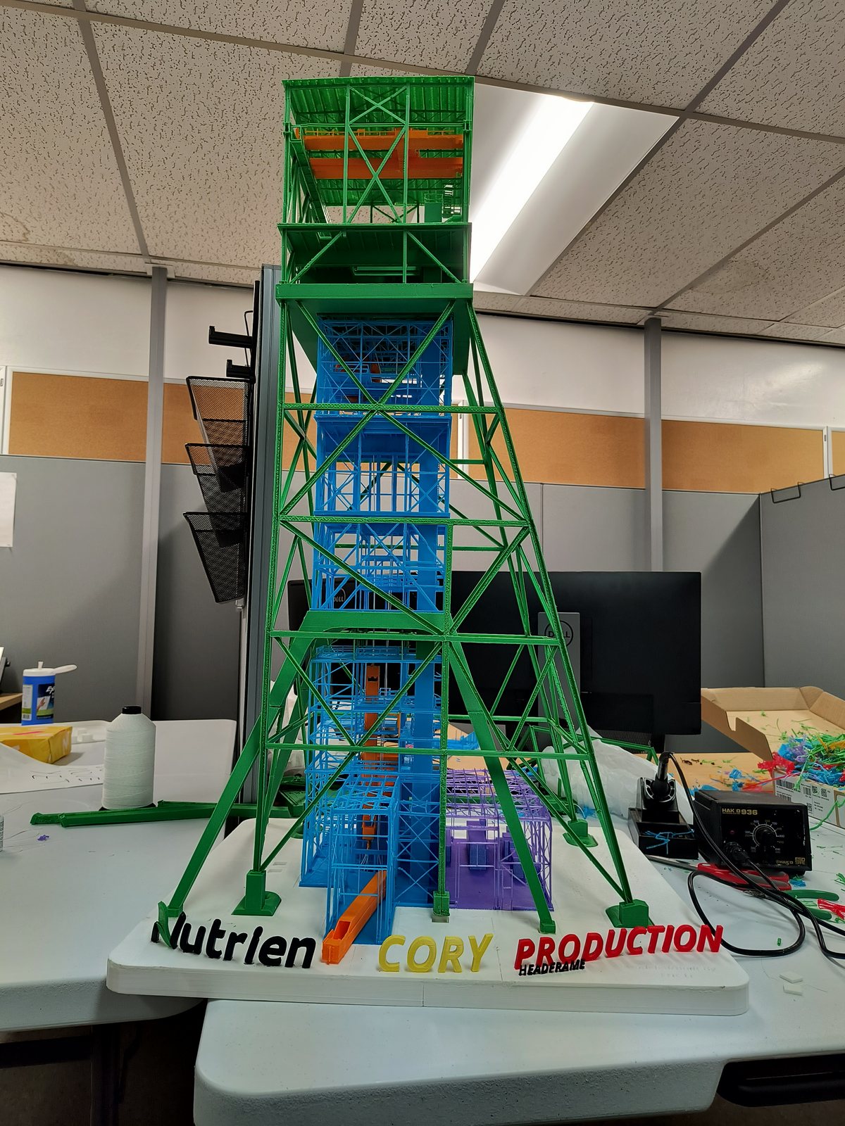 Physical model front view