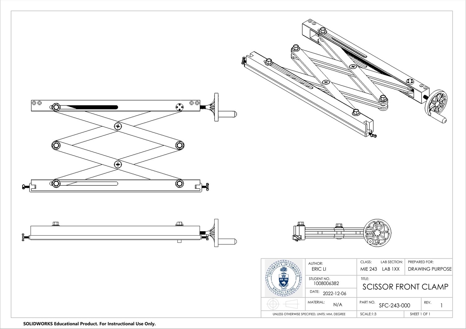 Scissor Front Clamp
